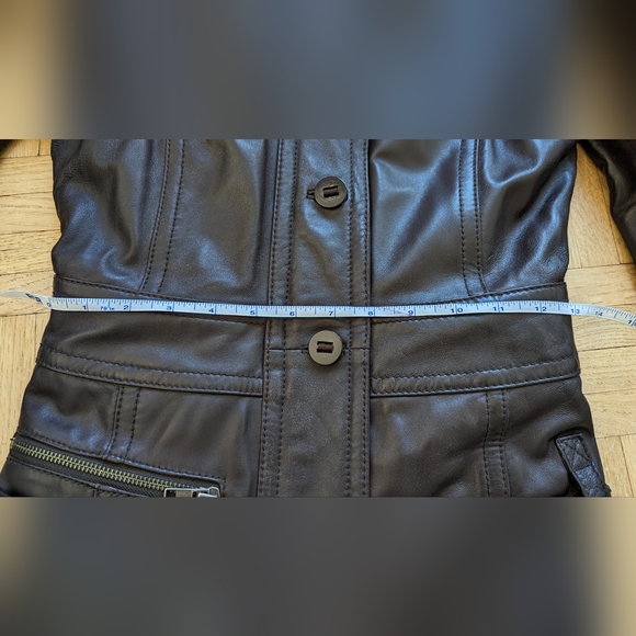 Miss TopGun Long leather jacket - Picture 6 of 9